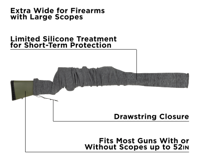 Allen Gewehrstrumpf Gun Sock, grau 127cm