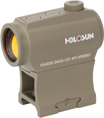 Holosun Reddot HS403B-FDE 2MOA Dot, 1x20mm