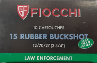 37.1997 - Fiocchi rubber buckshot 12/70, Rubber Buckshot