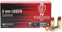 37.2006 - Fiocchi FFW cartridge 9mmLuger FMJ subsonic 158grs