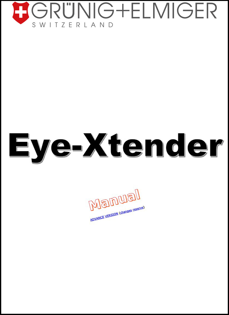 Eye-X-Tender Englisch