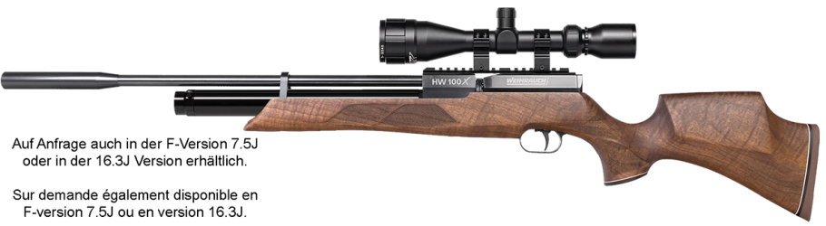 Weihrauch Pressluftgewehr HW100 X-S (FAC)_2