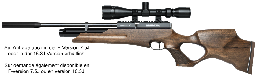 Weihrauch Pressluftgewehr HW100 X-TK (FAC)_3