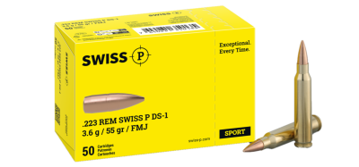 Swiss P Kugelpatrone .223Rem Swiss P DS-1,FMJ,55gr_1