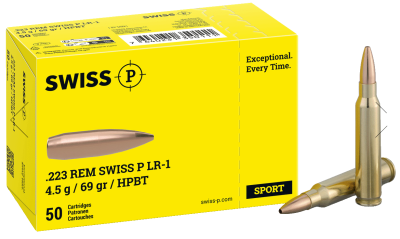 Swiss P Kugelpatrone .223Rem Swiss P LR-1, 69gr_1