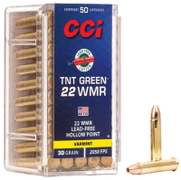 CCI Rimfire .22WMR, TNT Green HP 30gr