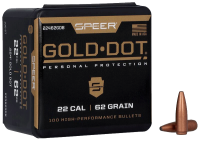 Speer bullets .224, Gold Dot 62gr (100)