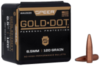 Speer bullets .264, Gold Dot 120gr (50)