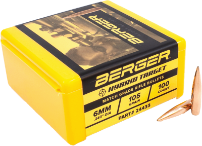 Berger Projectile 6mm, Hybrid Target 105gr_2