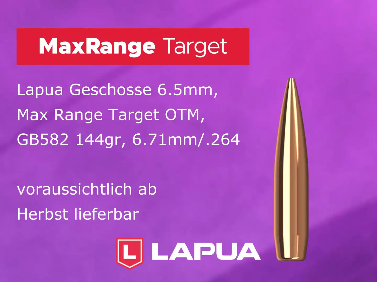 Lapua MaxRange Geschosse
