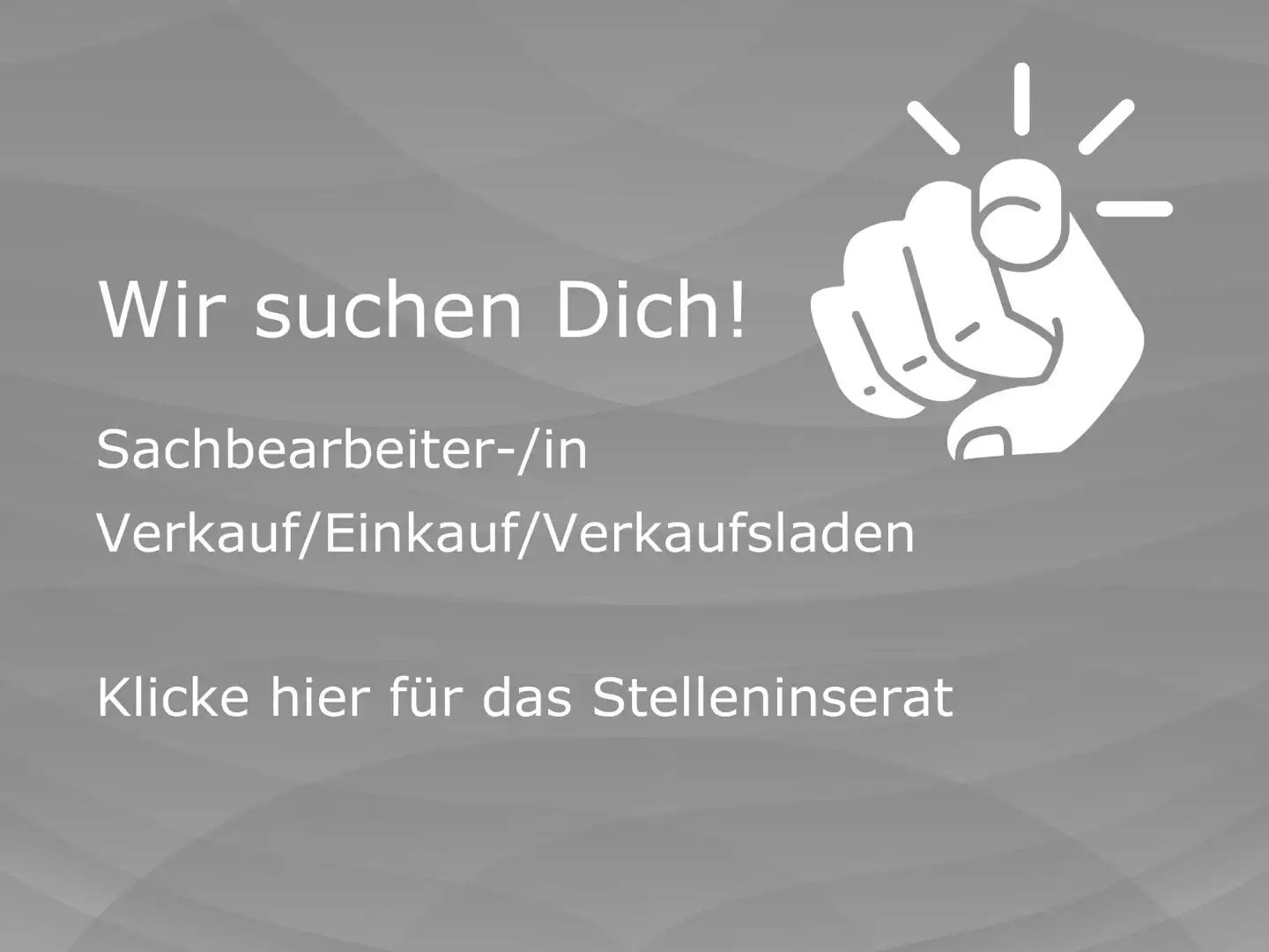 Stelleninserat Sachbearbeiter/-in