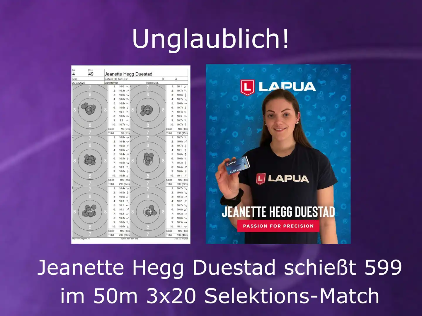 Jeanette Hegg-Duestad schiesst 599