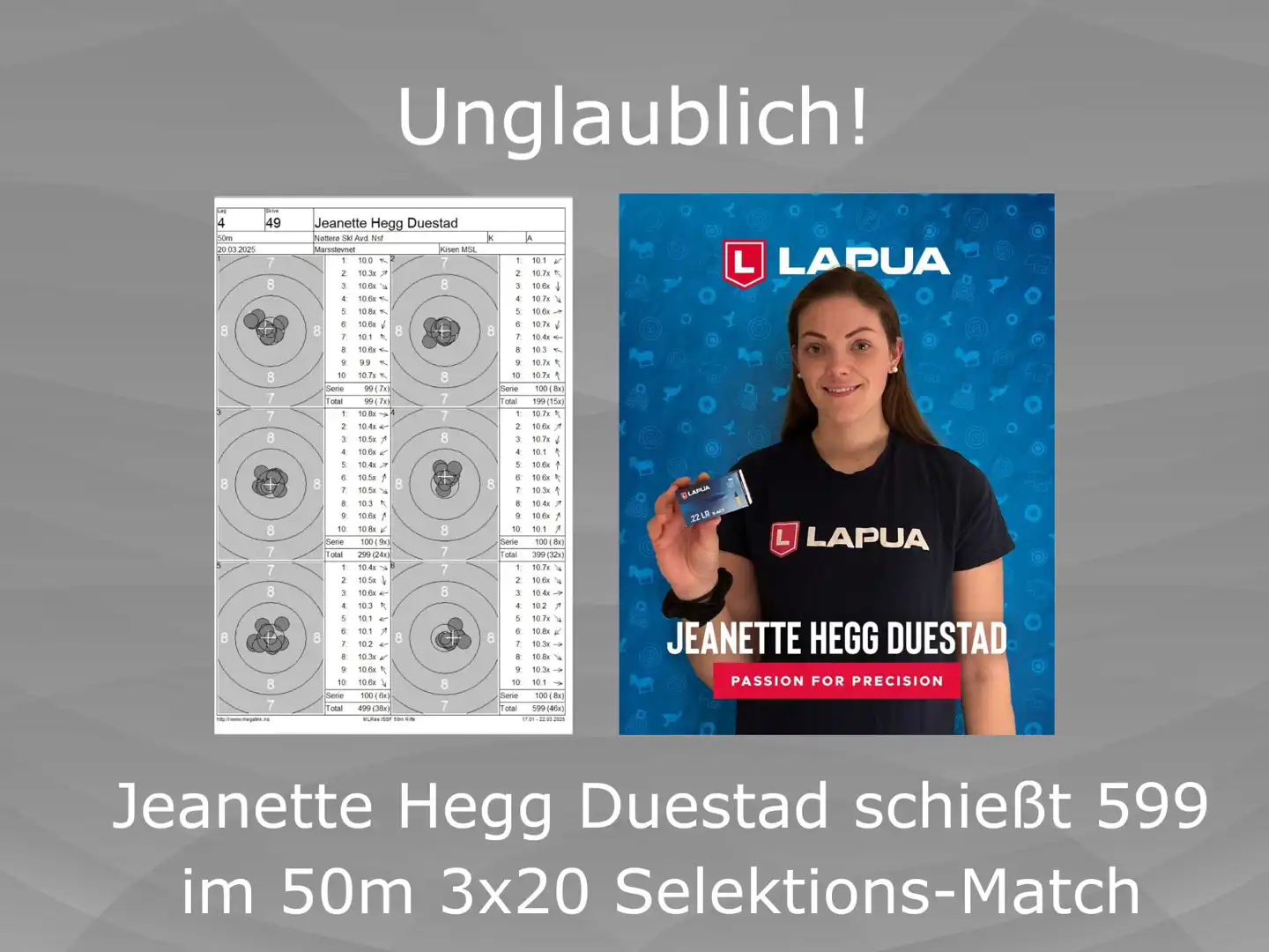 Jeanette Hegg-Duestad schiesst 599