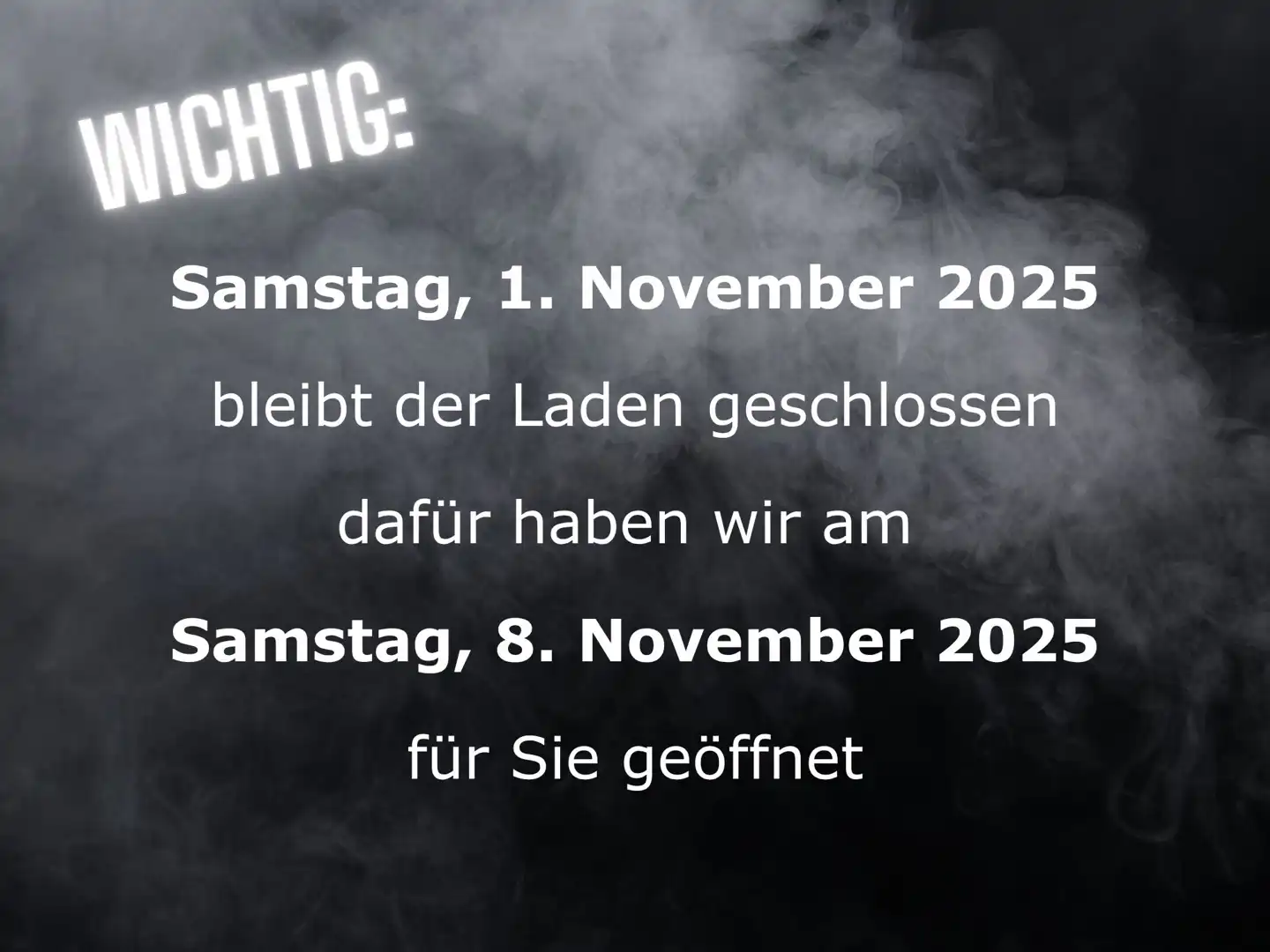 Öffnungszeiten Allerheiligen