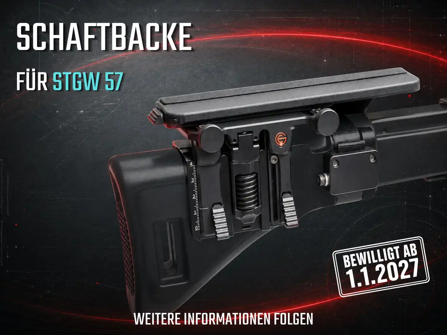 Schaftbacke verstellbar Stgw 57