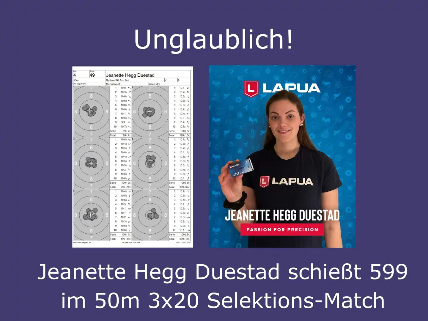 Jeanette Hegg-Duestad schiesst 599