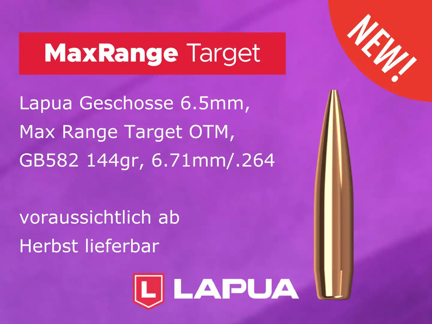 Lapua MaxRange Projectile