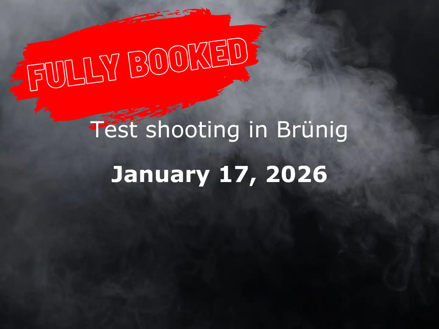 Test Shooting Brünig Indoor