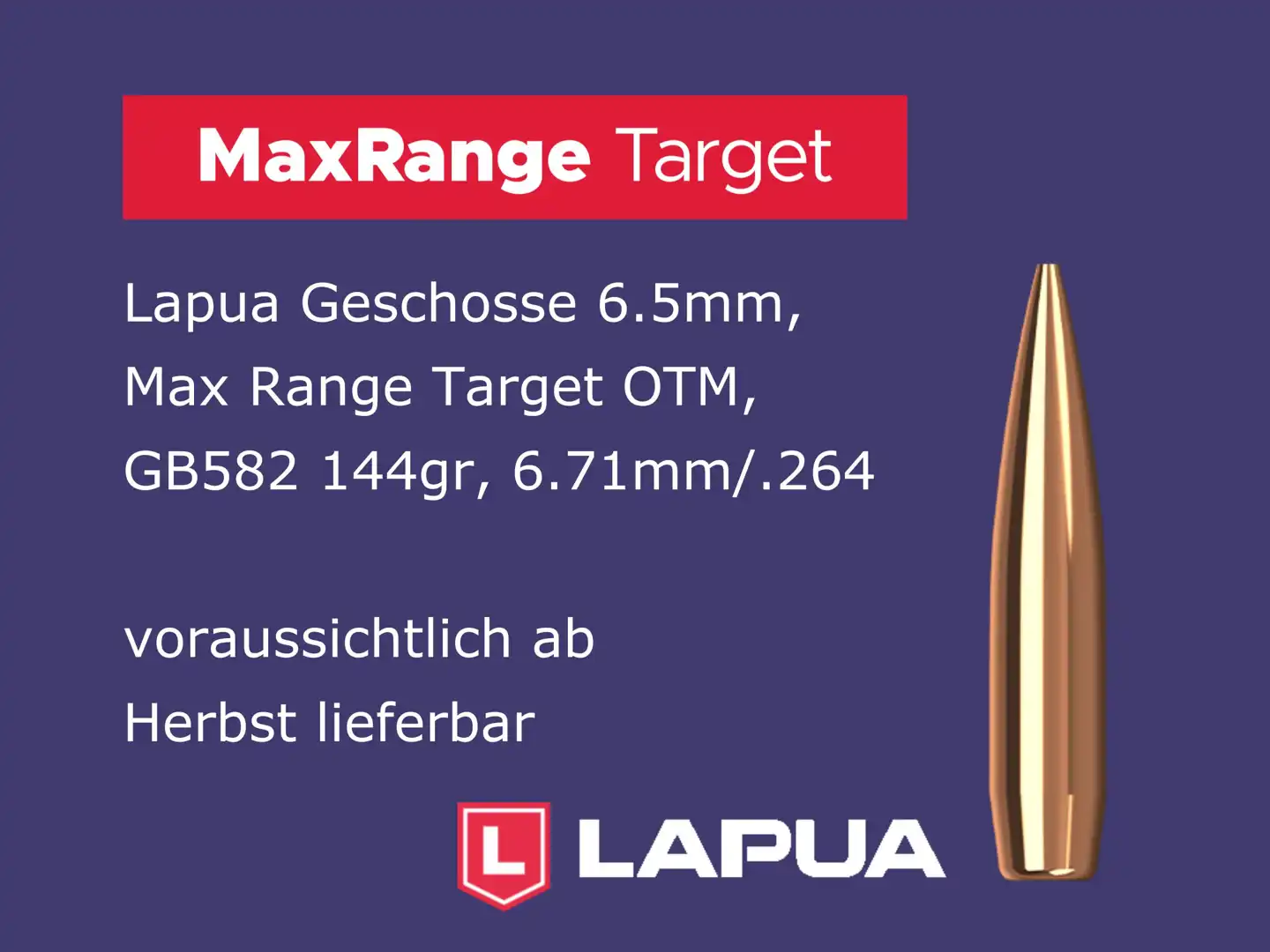 Lapua MaxRange Projectile