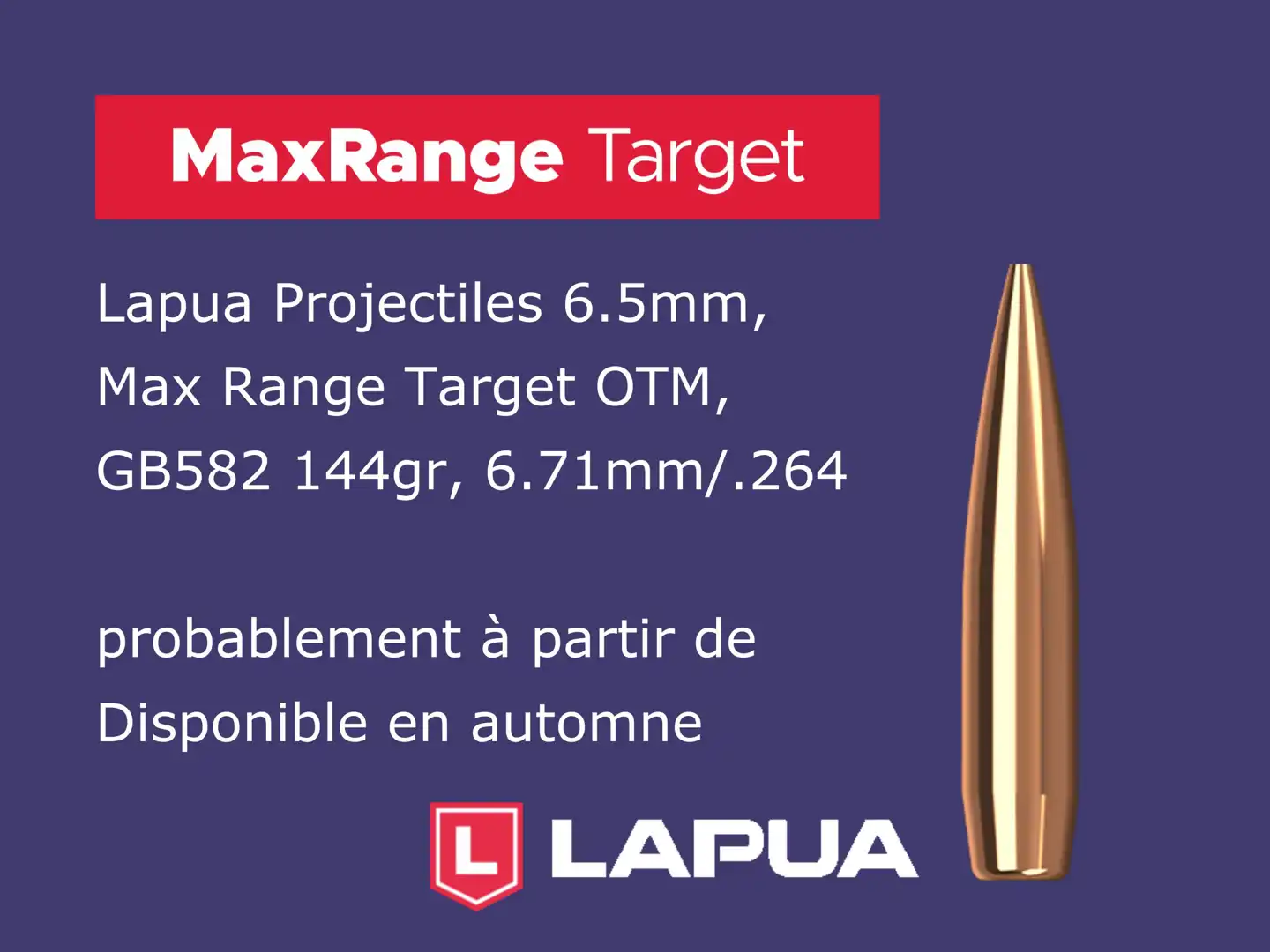 Lapua MaxRange Projectiles