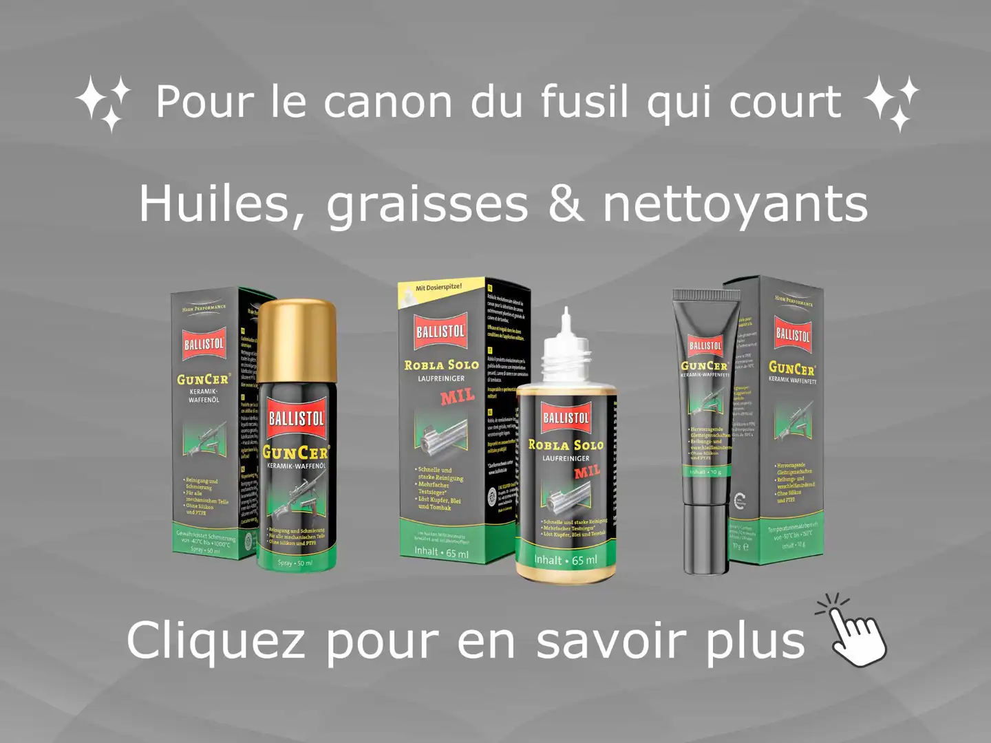 Huiles, graisses & nettoyants
