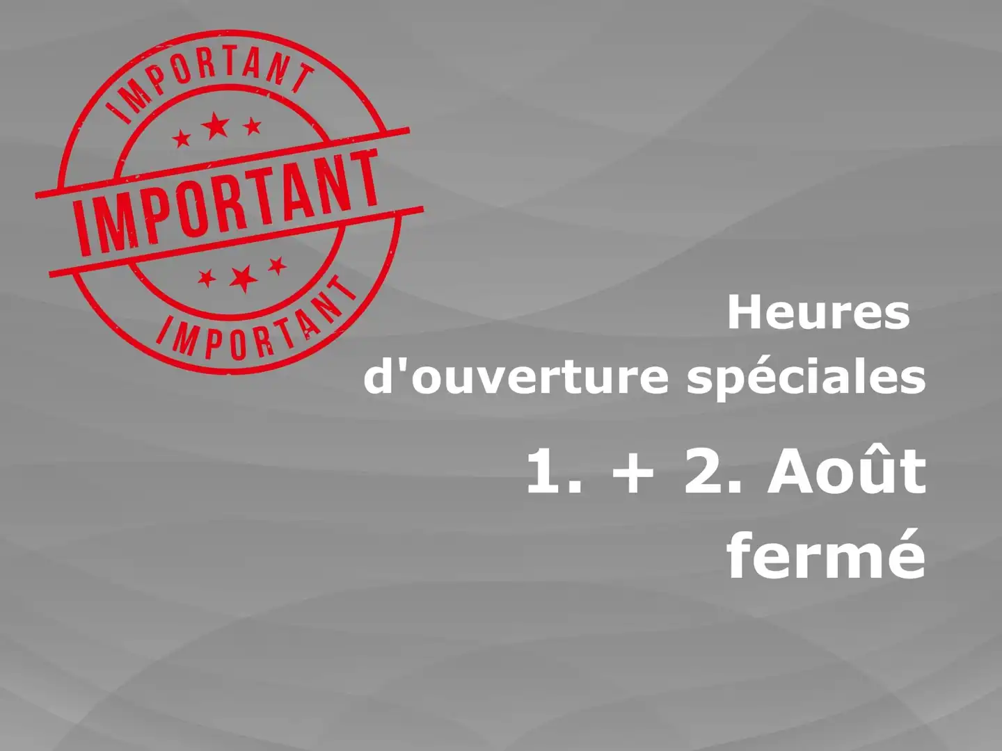 Fermé