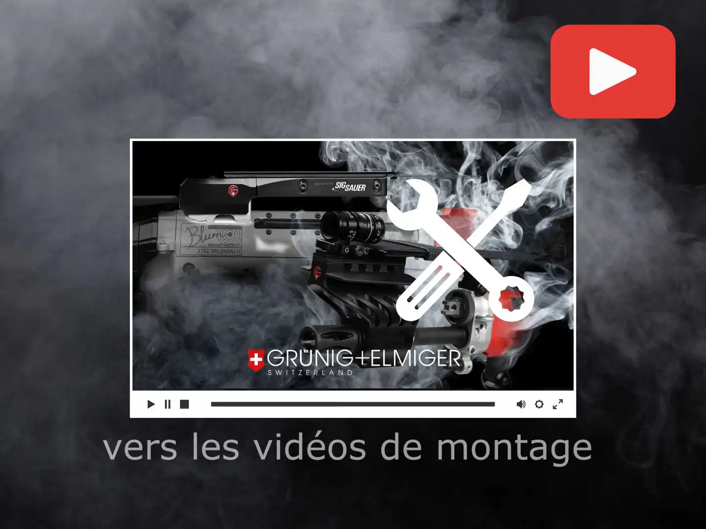 Montage des mâchoires de la tige