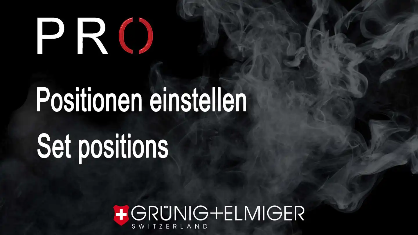 PRO Positionen einstellen