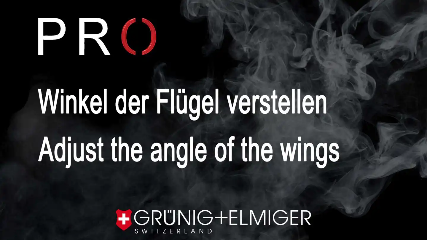 PRO Schaftkappe Winkel der Flügel einstellen