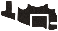 14.9276 - Foam rubber 1mm for cheekpiece Black II/III, RH