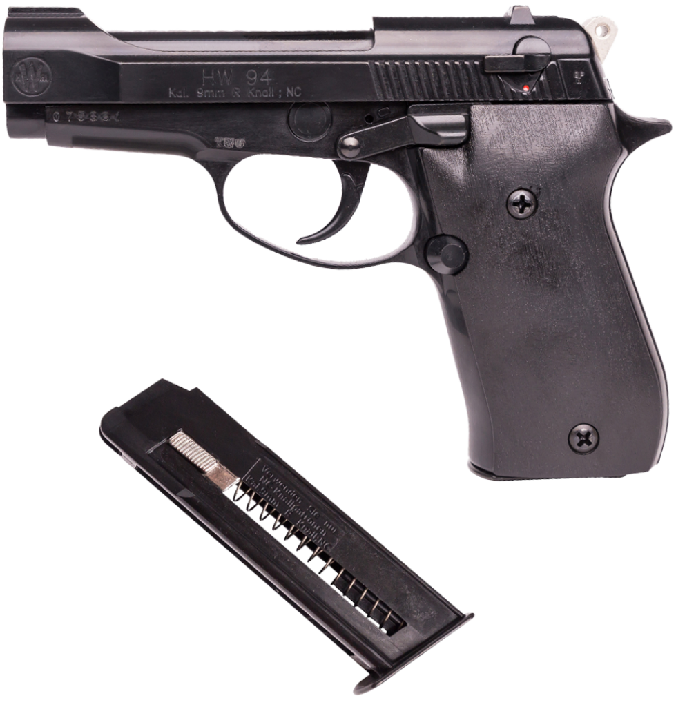Weihrauch pistolet d'alarme HW94, cal. 9mm R blanc :: Pistolet d