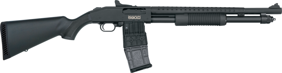 Mossberg pump-action shotgun 590M Mag-Fed, 12GA