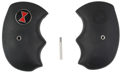 Oversized Black Rubber Grips, Black Widow Logo