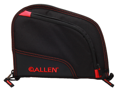 Allen Two Pocket, Auto-Fit Handgun Case 9",blk/red