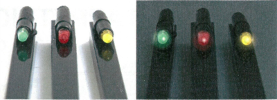 Stil guidon de Nuit vert, ØM2.6mm  avec batterie