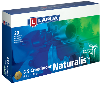 Lapua Cartouches 6.5 Creedmore, Naturalis140gr
