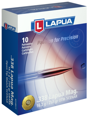 Lapua Cartouches .338Lapua Mag, Scenar OTM 250gr