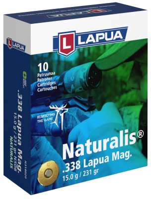 Lapua Cartridge .338Lapua Mag, Naturalis 231gr