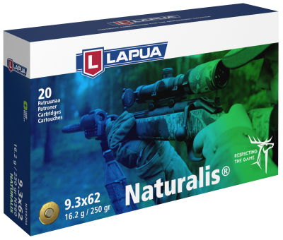 Lapua Cartridge 9.3x62, Naturalis 250gr N560