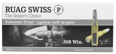 Swiss P Kugelpatrone .308Win Subsonic Final 200gr