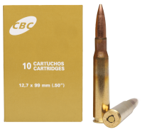 CBC Cartouches .50BMG, M33 Ball 660gr (10 P.)