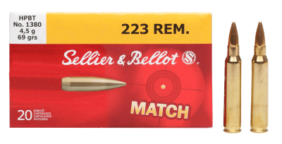 Sellier&Bellot Kugelpatrone .223Rem MatchHPBT 69gr