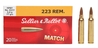 Sellier&Bellot Kugelpatrone .223Rem MatchHPBT 77gr