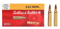 37.1843 - Sellier&Bellot Kugelpatrone .223Rem MatchHPBT 77gr