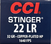 CCI KK-Patrone .22 EXTRA lr, HP Stinger 32grs
