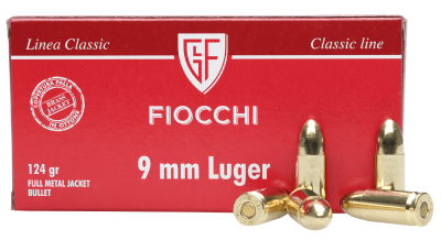 Fiocchi FFW-Patrone 9mmLuger, FMJ 124gr/8g (50)