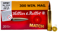 Sellier&Bellot Kugelpatrone .300WinMag 190gr HPBT
