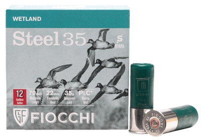 Fiocchi Schrotpatrone 12/70, Wetland Steel 35 