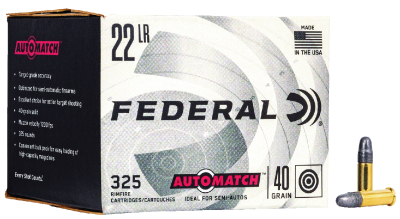 Federal Cartouche .22lr, 40gr Automatch Champion 