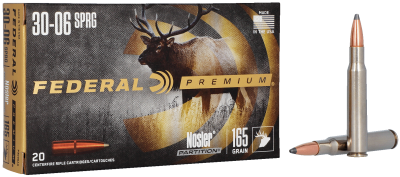 Federal cartridges .30-06., 165gr, Nosler 